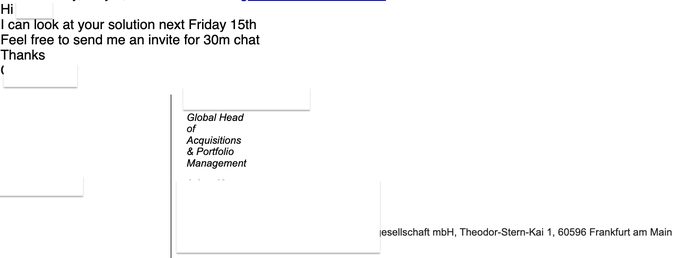 Screenshot of a positive reply received from a prospect by email